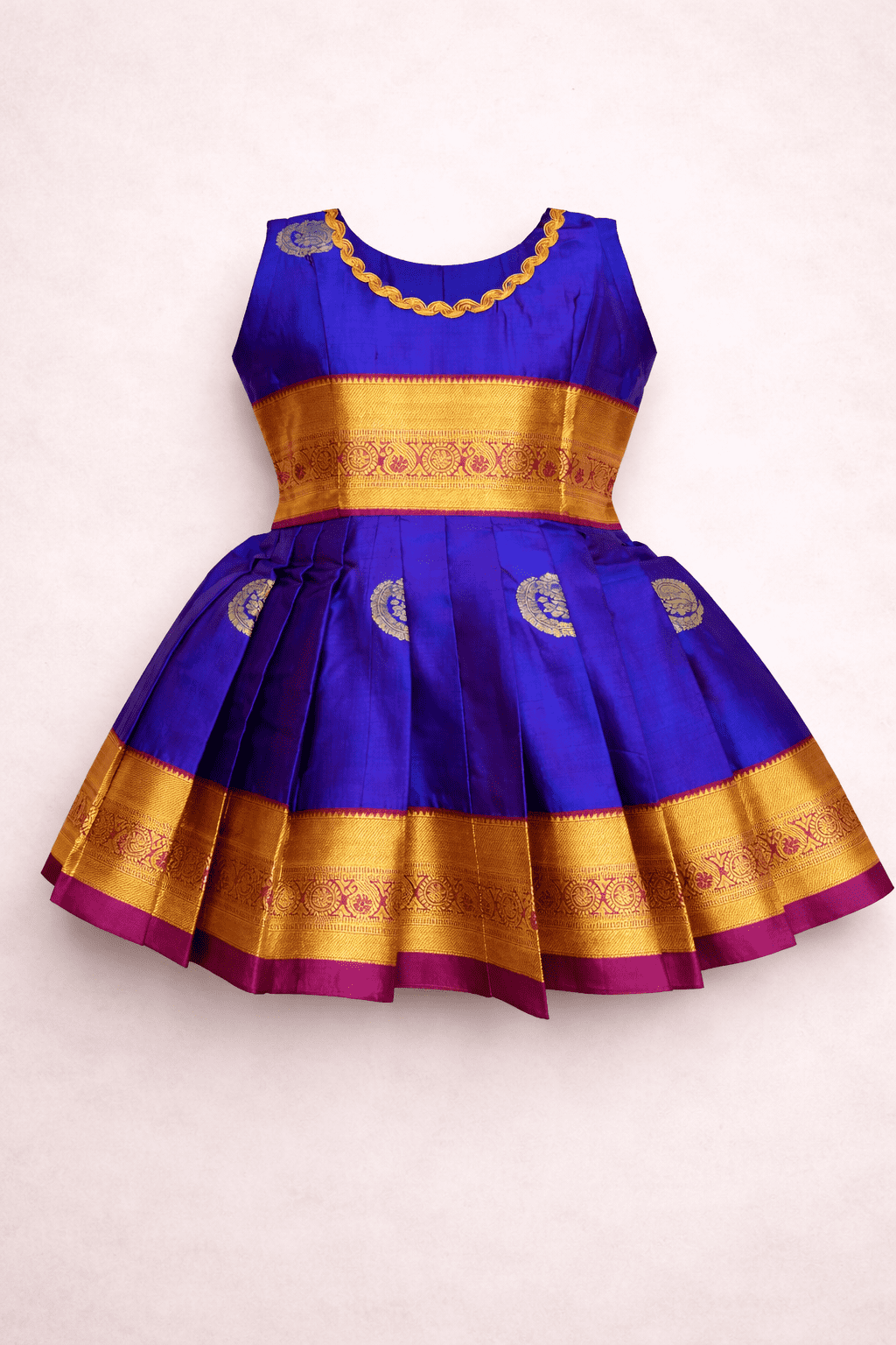Blue Gold Dress - Size 14