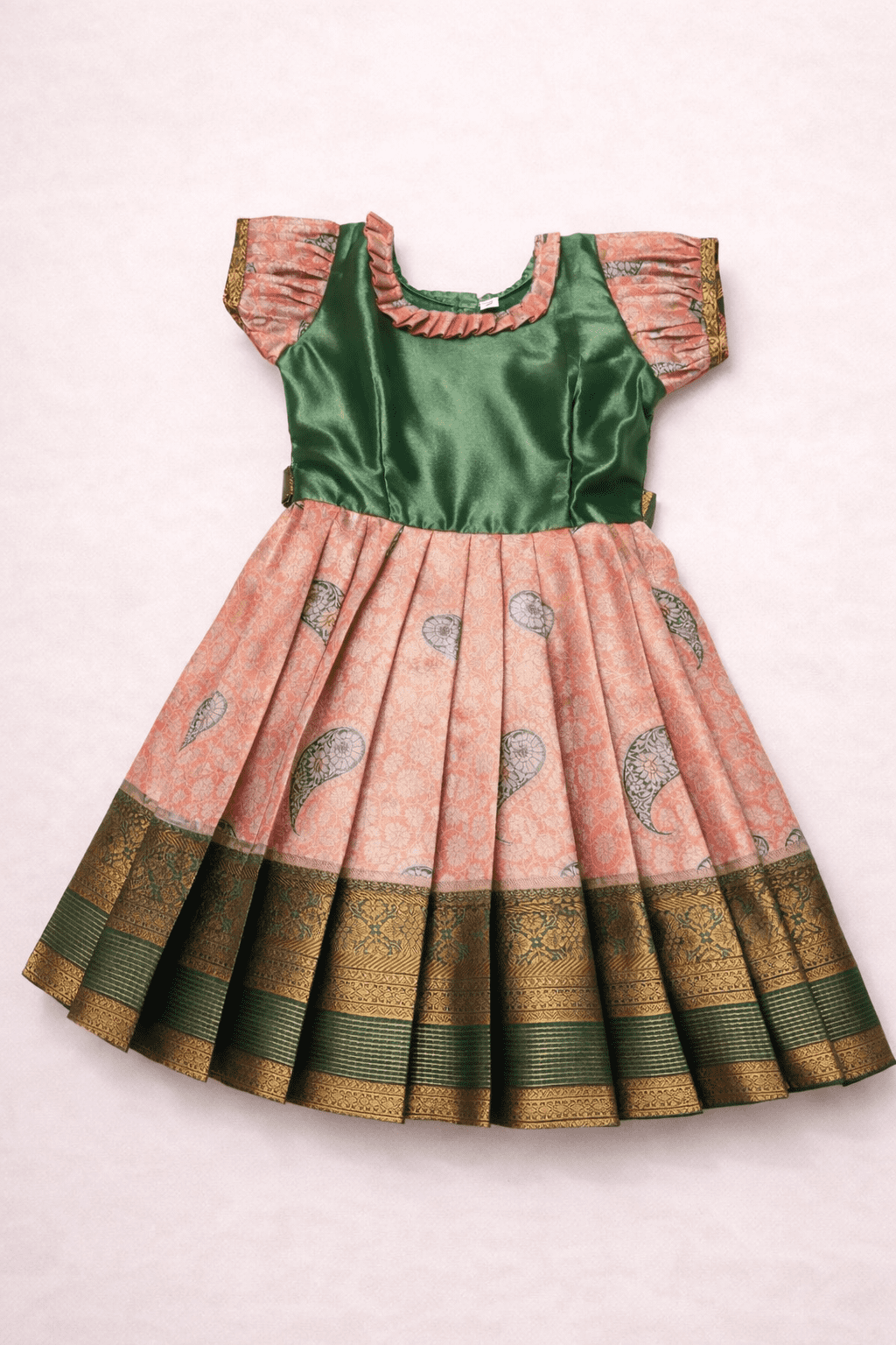 Green Pink Dress - Size 16