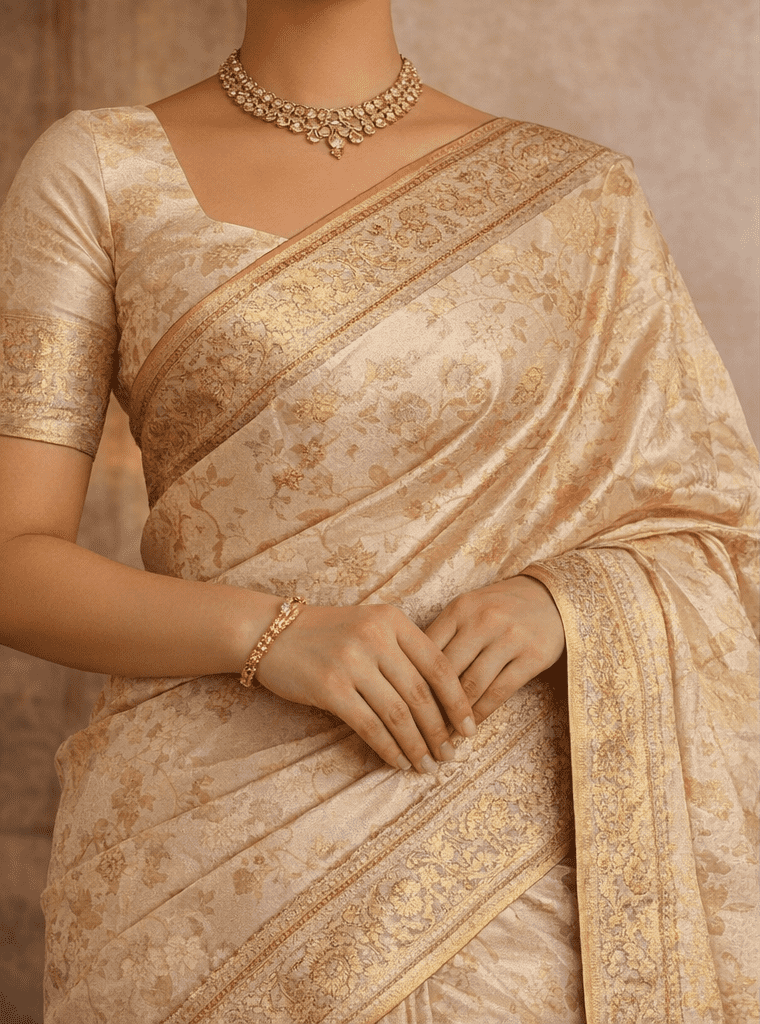 Cream Kanchipuram